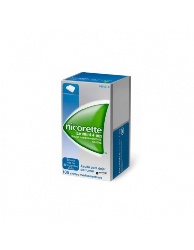 Nicorette Ice Mint Chicles 4mg 105uds          