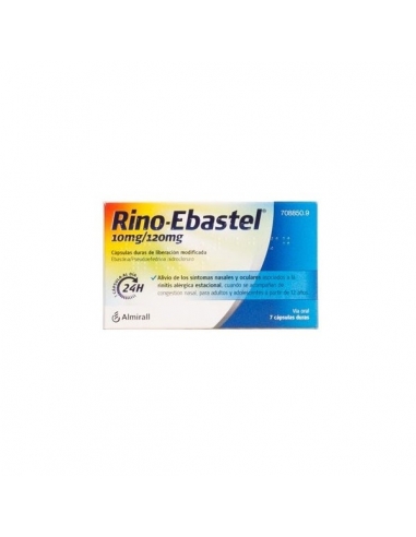 Rino Ebastel 10/120mg Cápsulas 7uds                 