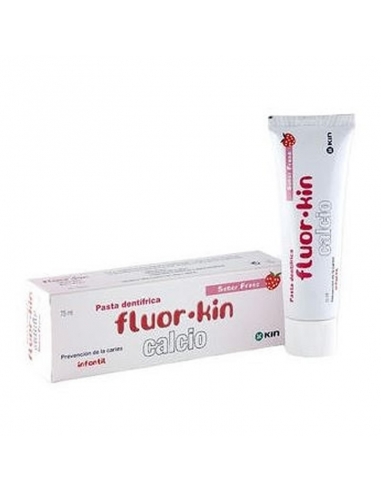 Kin Fluor Infantil Pasta Calcio Fresa 75ml     