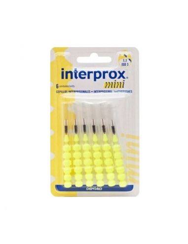 Interprox Cepillo Mini Amarillo 6uds       