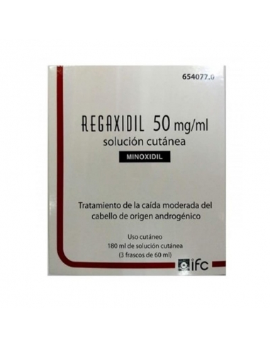 Regaxidil 50mg Solución Cutánea 3x60ml