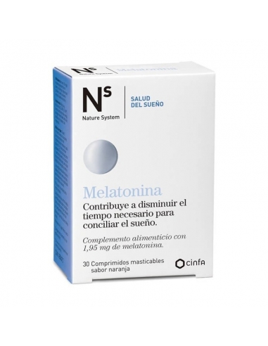 Ns Melatonina 30 Comprimidos Sabor Naranja