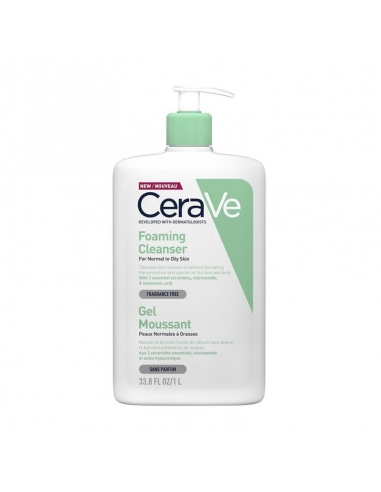 Cerave Gel Limpiador Espumoso 1L