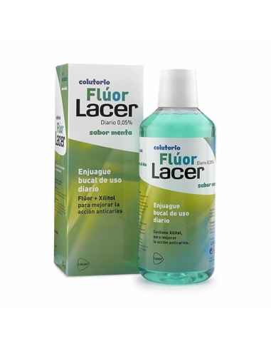 Lacer Colutorio Fluor 0.05% Menta sin Alcohol 500ml