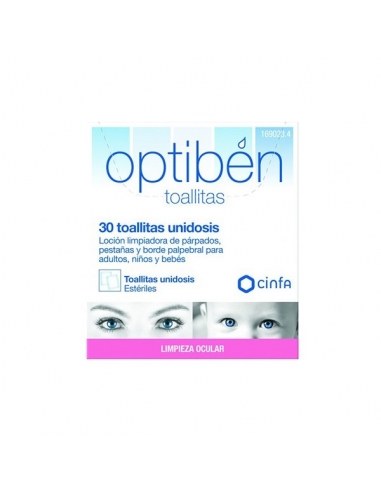Optiben Toallitas Parpados Pestañas 30uds      