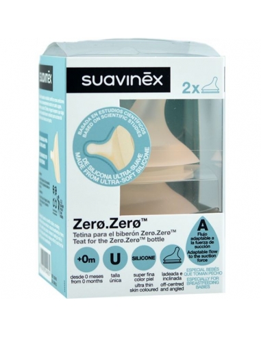 Tetina Suavinex Zero Mixta silicona 2...