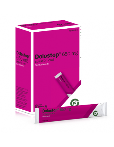 Dolostop 650 Mg 10 Sobres Solución...