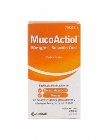 Mucoactiol 50Mg/Ml Solución Oral 200 Ml