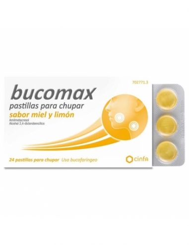 Bucomax Miel Limón 24 Pastillas Chupar