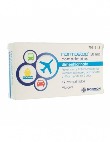 Normostop 50 Mg 12 Comprimidos